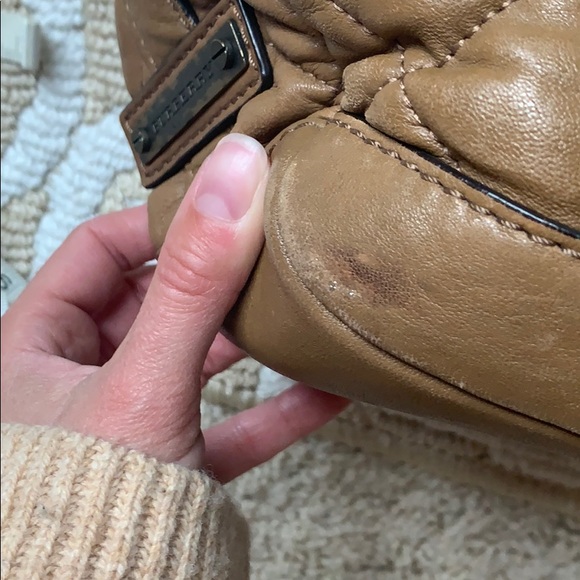 BURBERY quilted brown satchel handle purse - Picture 11 of 11